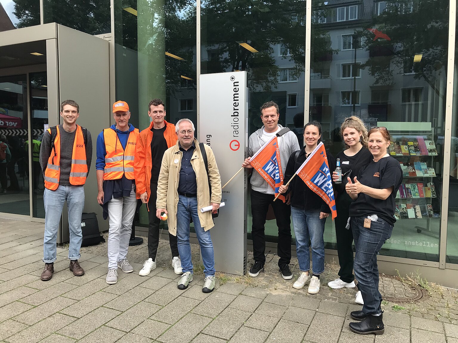  – Mitglieder der DJV-Betriebsgruppe bei Radio Bremen